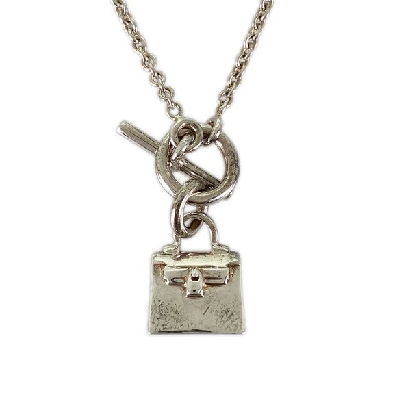 Hermes Jewelry - HERMES Amulettes Kelly Silver Necklace